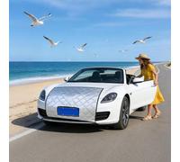 Couverture De Calandre De Voiture pour l'hiver-Protecteur Coupe-Vent Universel, Bouclier De Protection en Maille, Accessoire De Protection Extérieur | Empêcher Les Pierres Que La Saleté Laisse D