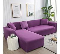 Couverture de canapé en Forme de L élastique Forchaise Longue Anti-Scratch Cat Protection s'adapte à 190-230 cm de côté Gauche et Droit et décoration de Maison élégante