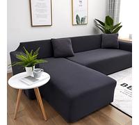 Couverture de canapé en Forme de L élastique Forchaise Longue Anti-Scratch Cat Protection s'adapte à 190-230 cm de côté Gauche et Droit et décoration de Maison élégante