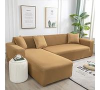 Couverture de canapé en Forme de L élastique Forchaise Longue Anti-Scratch Cat Protection s'adapte à 190-230 cm de côté Gauche et Droit et décoration de Maison élégante