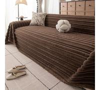 Couverture de canapé en peluche résistante aux rayures pour chat - Housse épaisse lavable en machine - Ensemble modulaire 2 à 4 places - Protection pour meubles A - 180 x 130 cm