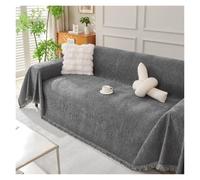 Couverture de canapé moderne chenille, 1 2 3 4 places en forme de L | Housse de canapé d'angle, housse de canapé antidérapante de couleur unie, couverture polyvalente une pièce(5,230*460cm)