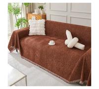 Couverture de canapé moderne chenille, 1 2 3 4 places en forme de L | Housse de canapé d'angle, housse de canapé antidérapante de couleur unie, couverture polyvalente une pièce(9,230*180cm)