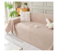 Couverture de canapé moderne chenille, 1 2 3 4 places en forme de L | Housse de canapé d'angle, housse de canapé antidérapante de couleur unie, couverture polyvalente une pièce(6,230*230cm)