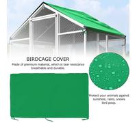 Couverture de canopée de cage à oiseaux Cage animale pare-soleil imperméable à la pluie pour les fournitures de jardin extérieur