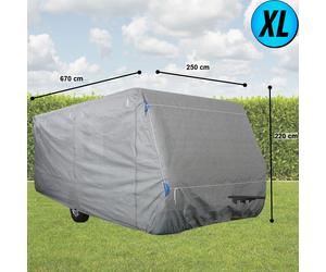 Couverture de caravane de haute qualité Gr. Housse de protection imprégnée XL PP non-tissé