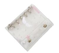 Couverture de carnet en PVC léger et imperméable avec anneaux transparents, permet des mises à jour rapides de la page pour différentes utilisations Petit carnet