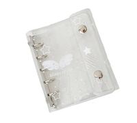 Couverture de carnet en PVC léger et imperméable avec anneaux transparents, permet des mises à jour rapides de la page pour différentes utilisations Petit carnet