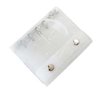 Couverture de carnet en PVC léger et imperméable avec anneaux transparents, permet des mises à jour rapides de la page pour différentes utilisations Petit carnet