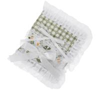 Couverture de Carnet en Tissu Dentelle, Réutilisable et Ajustable | Polyester Délicat, Bords en Dentelle, pour Scrapbooks et Journaux, Usage Bureau et Travail