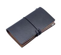 Couverture de carnet multifonction rechargeable avec quadrillage vierge Papier ligné Convient pour le voyage, le travail, les études, l'agenda en similicuir