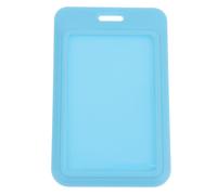 Couverture De Carte De Crédit Double Face,Porte-Badge En Plastique Dur Avec Fente Pour Événement,Étiquette Du Personnel,Porte-Carte D'identité,Sangle De Passe - Type Blue