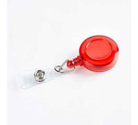 Couverture De Carte De Crédit Et D'identité En Alliage De Plastique Pour Femme Et Homme,Étui D'infraction D'employé,Porte-Badge De Travail - Type Plastic Clip Red #A