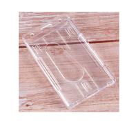 Couverture de carte en plastique dur vertical Etui de la carte d'identite ID transparent 10 x 6cm