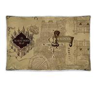 Couverture de Carte personnalisée du maraudeur avec nom/Texte. Cadeaux Geek personnalisés. Couverture Polaire. Couverture 80x125cm 480 g/m2. Couverture Coraline Marauder Carte