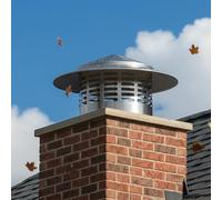 Couverture de cheminée de pluie à toit rond, capuchon de cheminée conique pour cheminée d'échappement, bouchon de toit résistant aux intempéries pour grille d'aération, tuyau de poêle extérieur