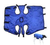 Couverture de chèvre Wram imperméable d'hiver pour chèvre, coupe-vent, couverture de cheval d'agneau avec sangles réfléchissantes, manteaux protection du ventre épais, vêtements pour temps froid