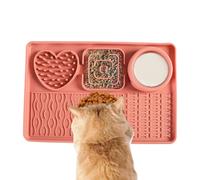 Couverture De Chien En Silicone - Tapis D'alimentation Lent Interactive Et Jouet D'alimentation | Shell D'alimentation Multifonctionnel Avec Conception De Puzzle Pour Réduction De