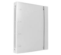 Couverture de classeur à anneaux transparents avec anneaux flexibles pour une personnalisation facile des pages et design étanche