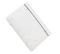 Couverture de classeur à feuilles mobiles - Organiseur de classeur à 6 anneaux avec fermeture élastique - Résistance au jaunissement - Fournitures de bureau pour notes, carnet de notes, journal, pages