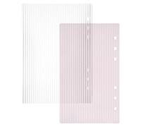 Couverture de Classeur A5 6 Anneaux, Transparente et Détachable | Protection Éclaboussures et Dommages, Ajout et Réorganisation Faciles des Pages, Légère et Compacte