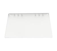 Couverture de Classeur A5 en Acrylique Givré, Protège Pages, Blanc | Finition Semi-transparente, Bords Lisses, Style Moderne Chic, pour École, Bureau et Planning Mobile