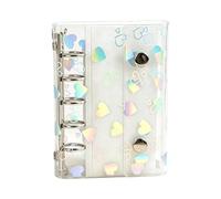 Couverture de classeur transparente - Pochettes universelles rechargeables en PVC - Couverture de protection transparente pour carnet de notes - Pour journal de voyage, trajet de travail