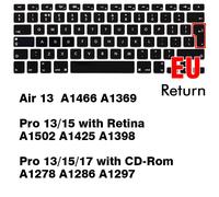 Couverture de clavier pour Macbook Air 13 11 Pro 14/16 M1 Touch Bar 15 12 Retina,en Silicone,A2179 A2337 A2338 A2442 US EU - Type EU Air Pro 13 15 17