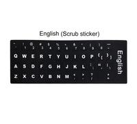 Couverture de clavier russe espagnol français italien coréen allemand japonais lettres clavier couvre PC ordinateur portable clavier autocollant - Type English