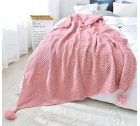 Couverture De Climatisation De Style Nordique En Tricot Avec Pompons, 120 * 150CM 150 * 200CM Couverture De Lit Douce Et Chaude Plaid Jeté De Canapé Flanelle Couverture De Canapé Beige