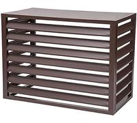 Couverture de climatisation extérieure en aluminium, couverture de pompe à chaleur, protection de la vie privée, belle, durable, ne se déforme pas facilement, facile à nettoyer/, gris, 100X5