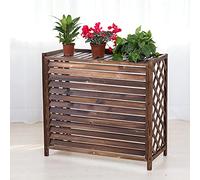 Couverture De Climatisation Extérieure, Étagères Flottantes Climatiseur Unité Extérieure Rambarde Étagère De Support De Fleurs (85Cm)