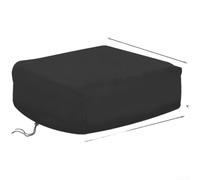 Couverture de climatisation RV en fibre de carbone, imperméable et, avec cordon de serrage et fond coupe-vent, housse de protection noire pour climatiseur de toit de caravane en plein air, 108 x 76 x