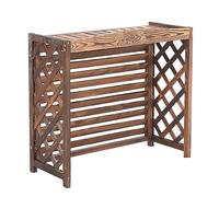 Couverture De Climatiseur En Bois Massif, Clôture D'écran De Confidentialité, Coque De Poubelle, Support De Climatiseur Caché, Présentoir De Pot De Fleur De Plante (Size : 103x44x93cm)