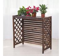 Couverture De Climatiseur En Bois Massif, Clôture D'écran De Confidentialité, Support For Plantes Intérieure/extérieure, Support De Fleurs De Balcon En Bois, Grille De Protection For Climatiseur Et Po