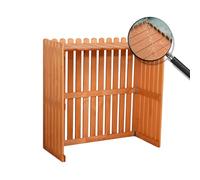 Couverture De Climatiseur En Bois Massif Couvercle Extérieur Caché Résistant Aux Intempéries Écran Décoratif Barrière D'intimité 85x35x84cm 105x45x95cm Grey/bleu/orange/Blanc (Color : Orange, Size :