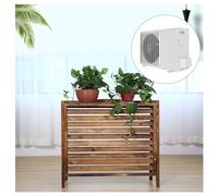 Couverture De Climatiseur Extérieur En Bois Massif Écrans De Clôture Support De Fleur De Climatiseur, Housse De Protection Pour Unité Extérieure Écran Décoratif Autoportant Intimité/cache (Size : L8