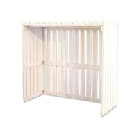 Couverture De Climatiseur Extérieur En Bois Massif Écrans De Clôture Support De Fleur De Climatiseur, Housse De Protection Pour Unité Extérieure Écran Décoratif Autoportant Intimité/cache (Color : Wh