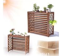 Couverture De Climatiseur Extérieur En Bois Massif Écrans De Clôture Support De Fleur De Climatiseur, Housse De Protection Pour Unité Extérieure Écran Décoratif Autoportant Intimité/cache (Size : L85