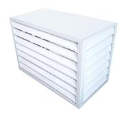 Couverture de climatiseur extérieur, grille de protection de climatisation, couvertures AC en aluminium robustes antivol, clôture for cacher le climatiseur, Applicable à l'unité extérieure du climatis