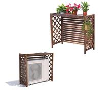 Couverture De Climatiseur Support De Fleur Extérieur Support De Climatiseur En Bois Couverture De Climatiseur À Persiennes Extérieures Grille Anti-corrosion Housse De Protection Décoration (Taille :