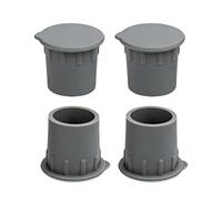 Couverture De Clôture De Piscine - Bouchon De Sécurité en Silicone Résistant Aux Intempéries, 4 Pièces, Protecteur De Joint Amovible | Couvercle De Trou De Clôture Durable, pour Terrasse, Patio, Sol,
