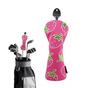 Couverture de club de golf en forme de fraise - Protection de manche du conducteur | Présent résistant aux intempéries pour la pratique en plein air, le voyage sur le terrain, la gamme de
