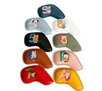 Couverture de club de golf -Jeune de fer Caba, couverture de club de golf sur les deux côtés couverture de fer pour tête protégée PU 9 pour sacs de golf, golf en ca