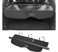 Couverture De Coffre De Voiture Rétractable pour Jeep Grand Cherokee 2011-2021 Étagère De Colis De Coffre Arrière Étagère De Sécurité Pour Bagages, Toile, Noir Brillant