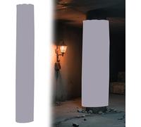 Couverture de Colonne décorative for Poteau sous-Sol, Rembourrage Basket-Ball 4 Pieds Haut for Aires Jeux/auvent/poteaux Lampe, Protecteur en Mousse Toutes Saisons(Grey,Dia 2in)
