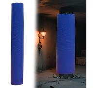 Couverture de Colonne décorative for Poteau sous-Sol, Rembourrage Basket-Ball 4 Pieds Haut for Aires Jeux/auvent/poteaux Lampe, Protecteur en Mousse Toutes Saisons(Blue,Dia 3in)