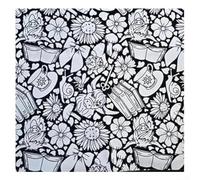 Couverture de coloriage à faire soi-même avec tissu polaire Sherpa et 24 stylos de peinture pour enfants, conçue pour s'amuser artistique et se détendre confortablement (vache)