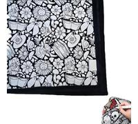 Couverture de coloriage à faire soi-même pour adultes, projet d'art créatif personnalisé, couverture de dessin créatif en polaire, douce et confortable, décoration de chambre à coucher (vache, sans