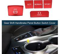 Couverture De Commutateur De Bouton De Panneau De Levier Vitesses Frein š€ Main Pour Toyota Camry 2018-2022 Centre Console IntšŠrieur Garniture Style Bouton Decor Rouge 1 Ensemble